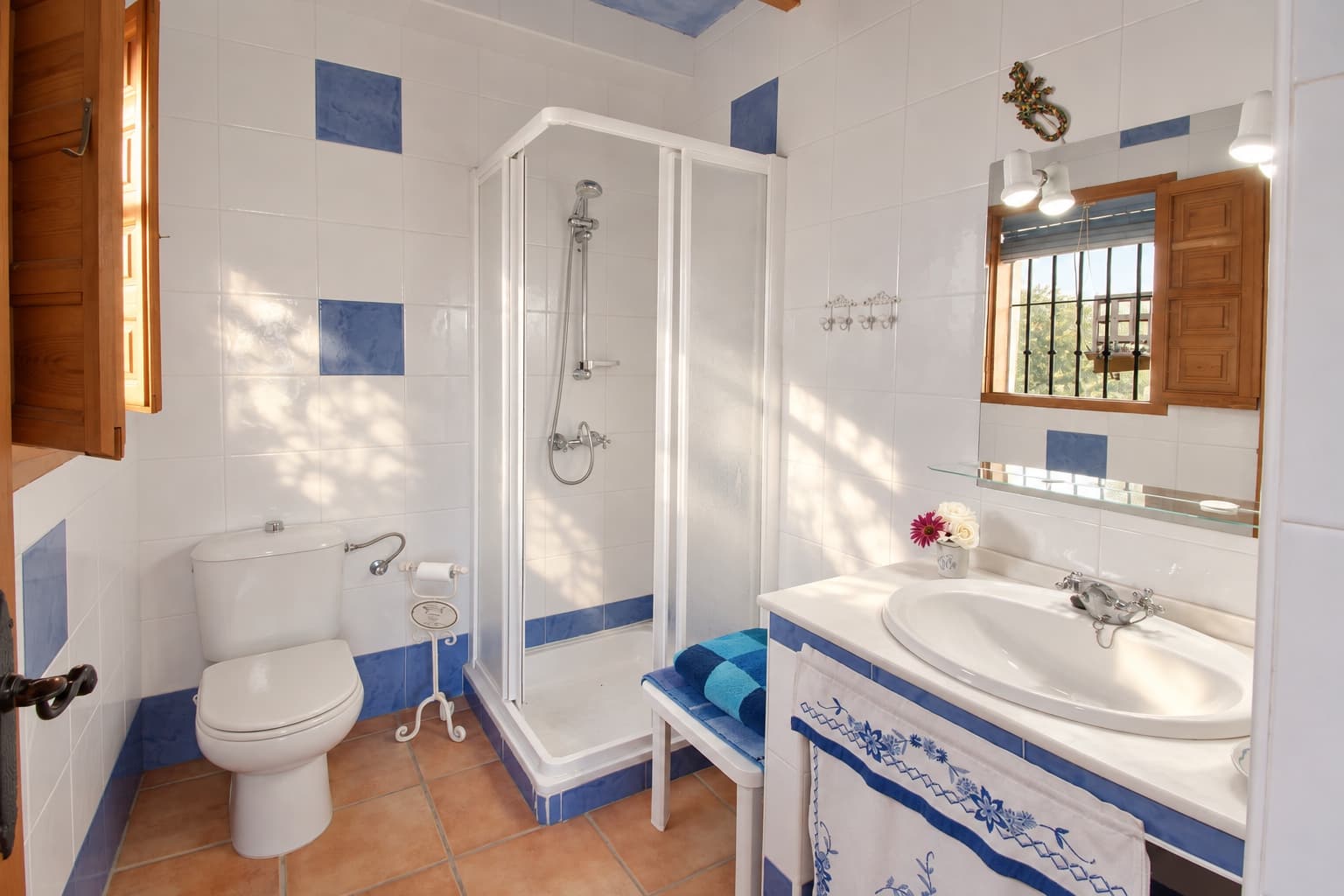 The first bathroom, with a shower.