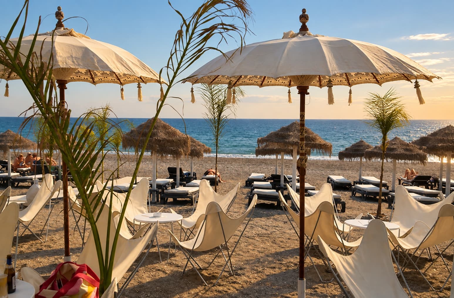 A beach café on the coast.
